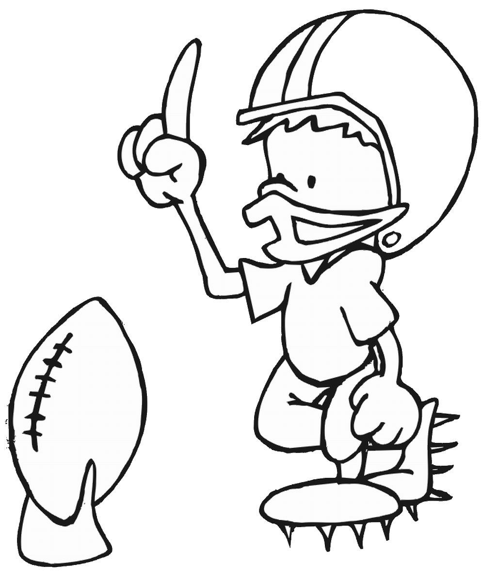 Free printable football coloring pages for kids