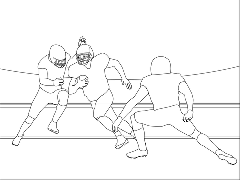 American football coloring page free printable coloring pages