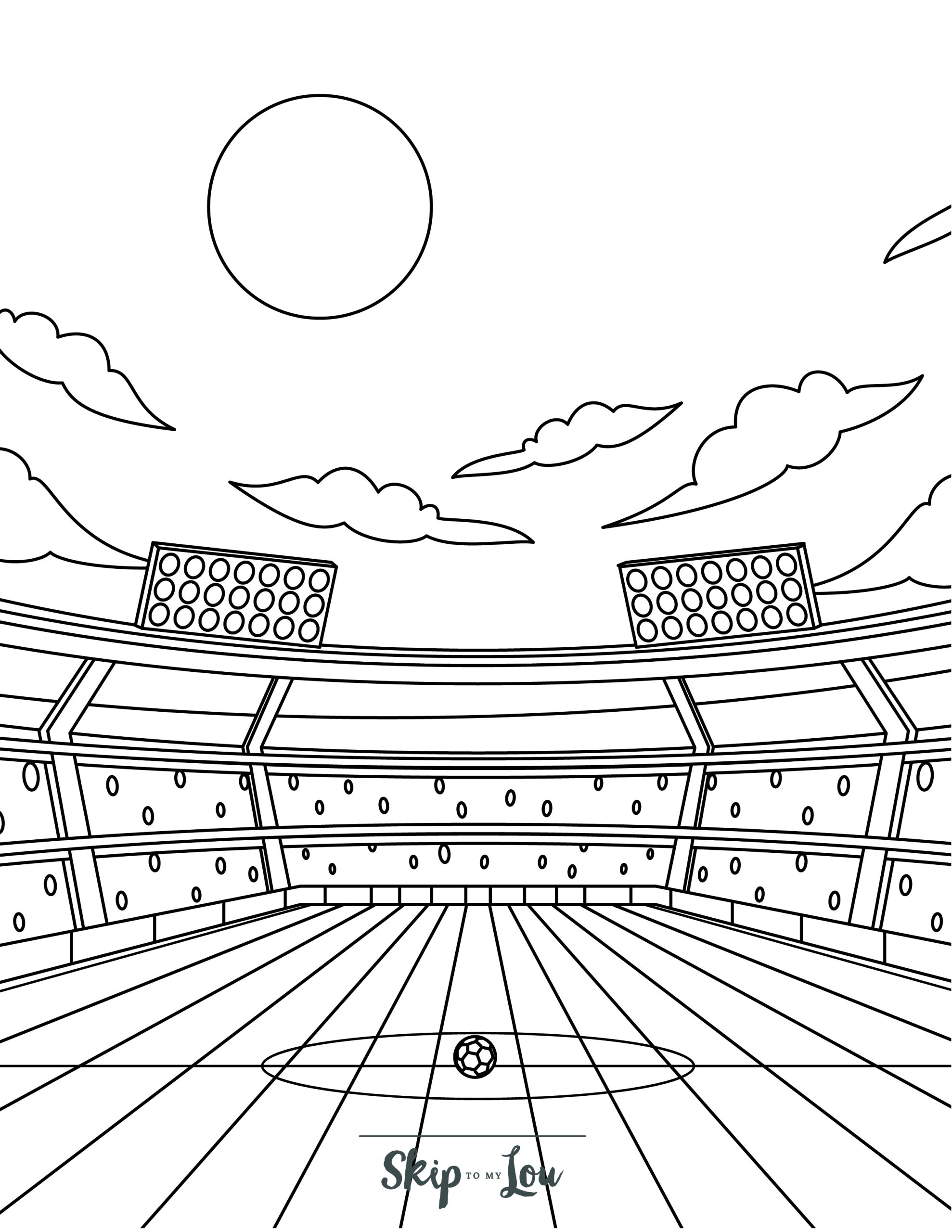 Soccer coloring pages