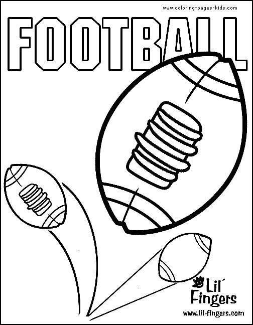 Football coloring pages for kids