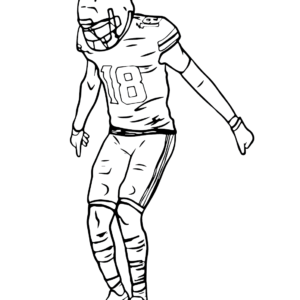 Justin jefferson coloring pages printable for free download