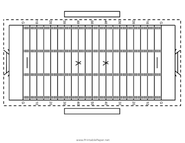 Printable football field diagram