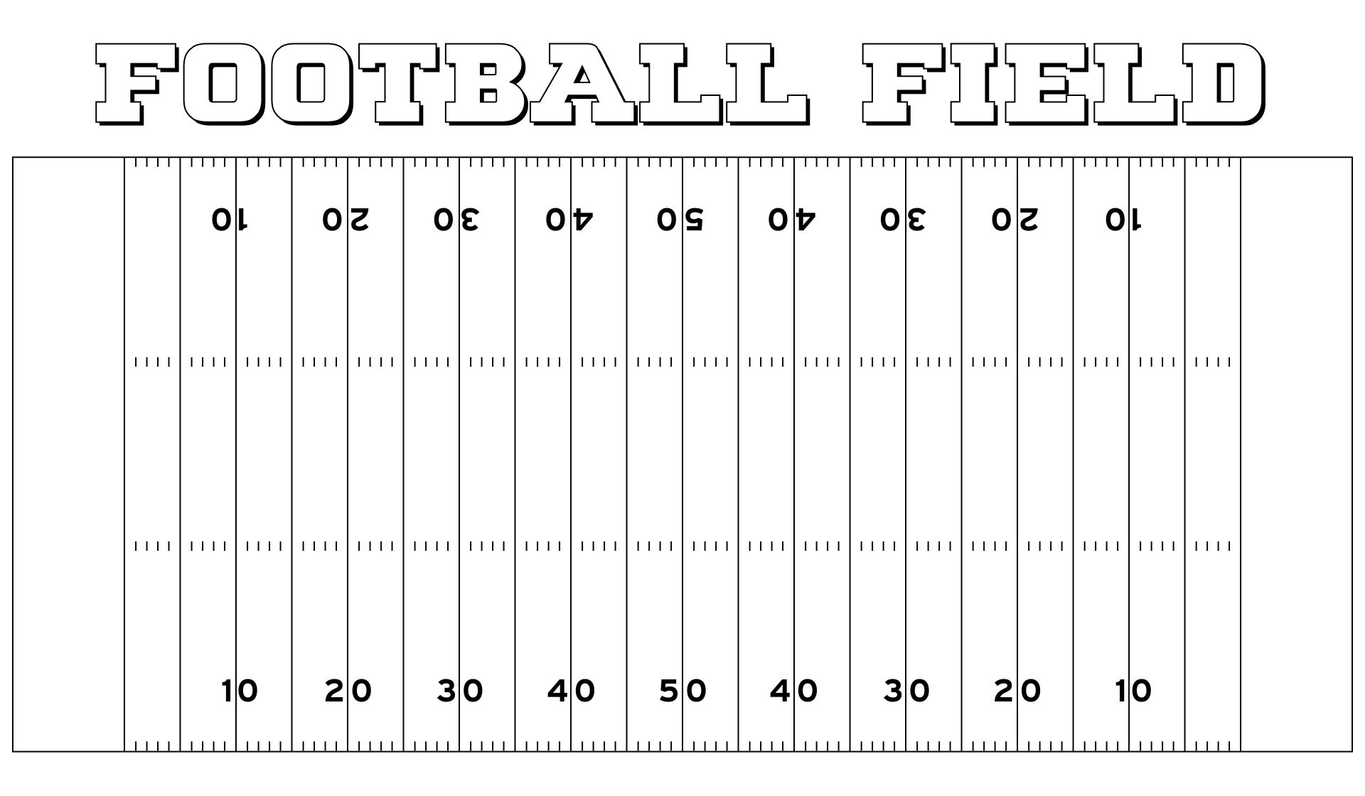 Best free printable football field pdf for free at