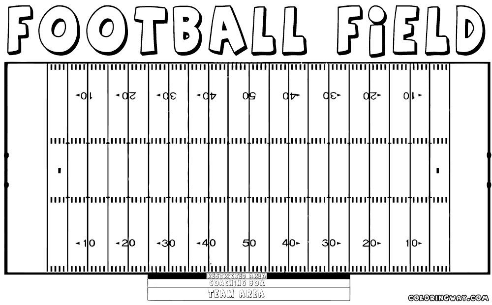 Football field coloring pages coloring pages to download and print