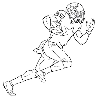 Football coloring page images