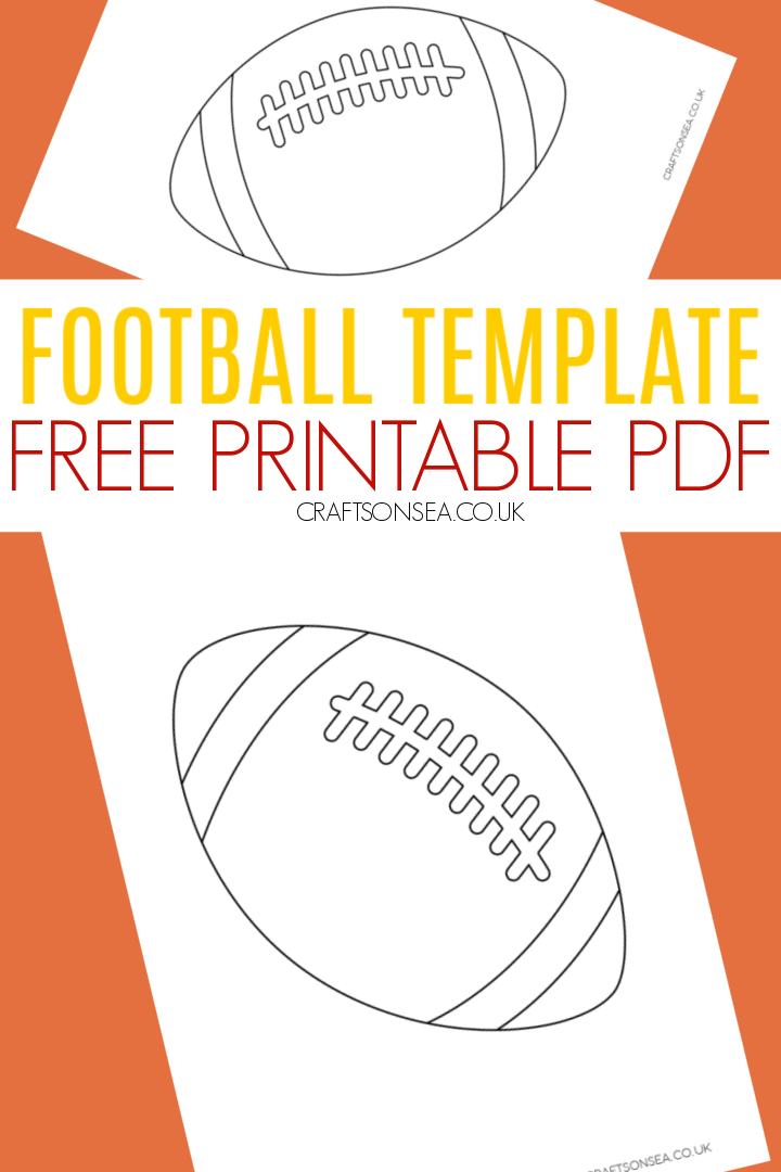 Football template free printable pdf