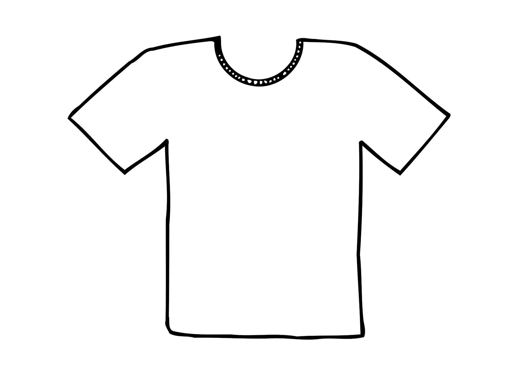 Printable t shirt outline template