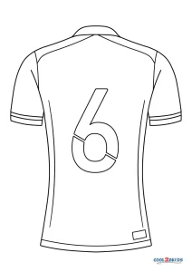 Free printable football jersey coloring pages for kids