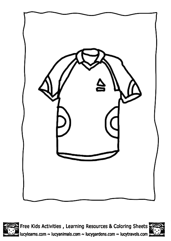 Football jersey coloring pages