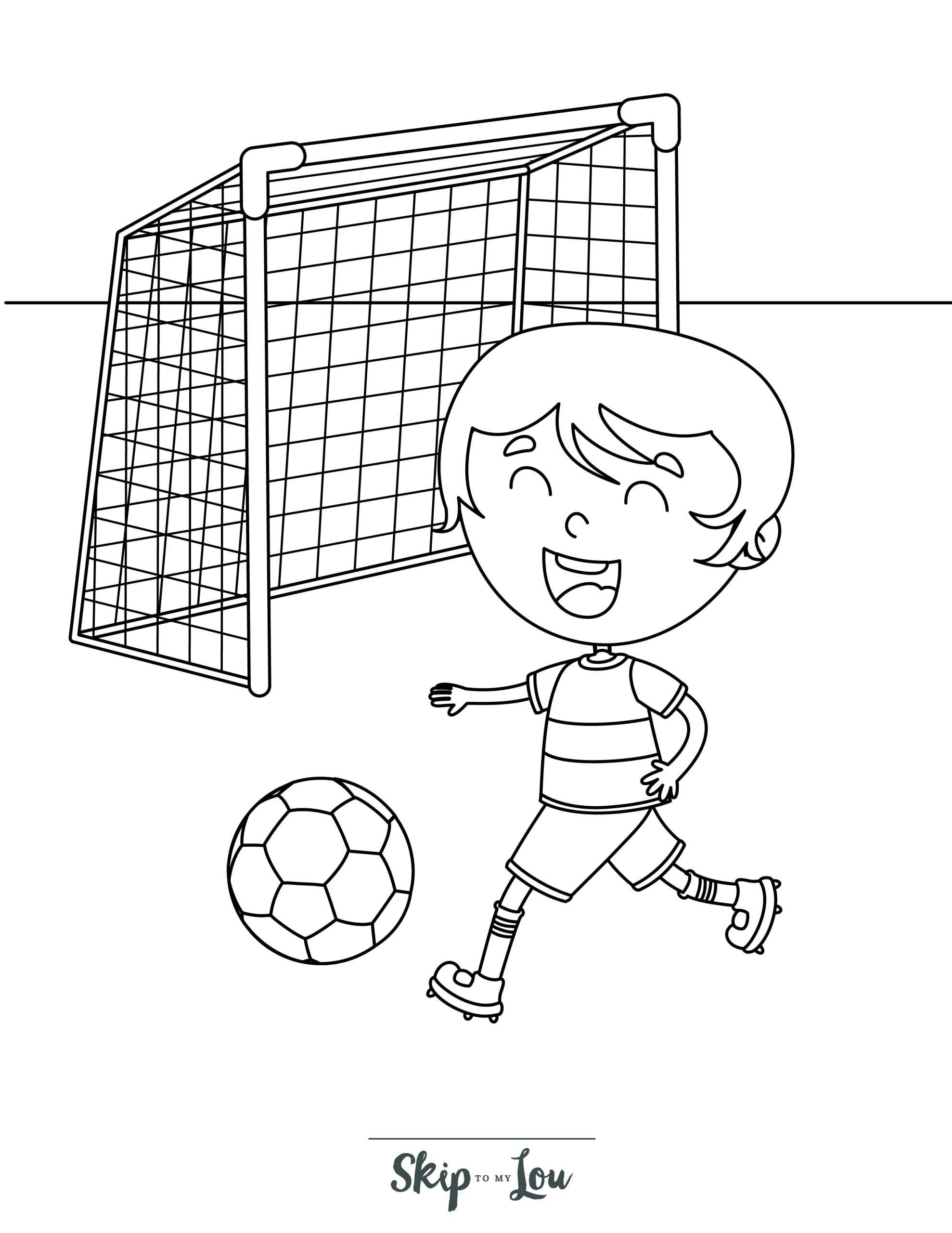 Soccer coloring pages