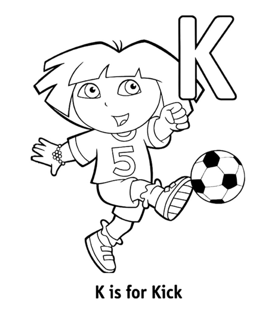 Top letter k coloring pages your toddler will love to learn color