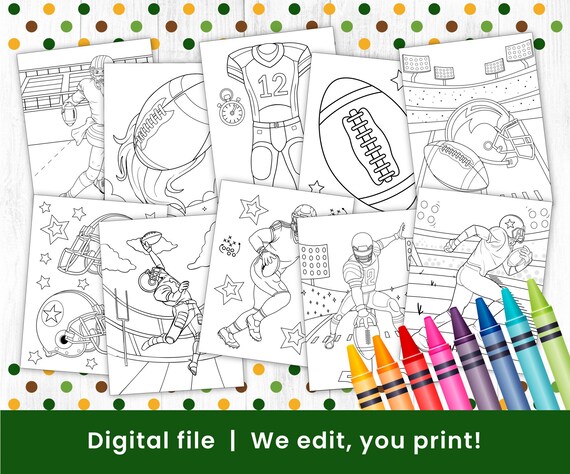 Football coloring pages printable football coloring pages