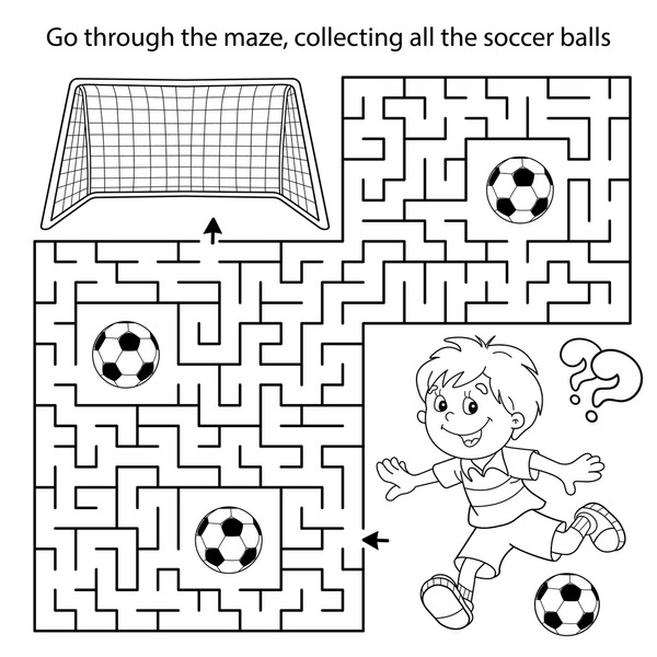 Thousand coloring page football royalty