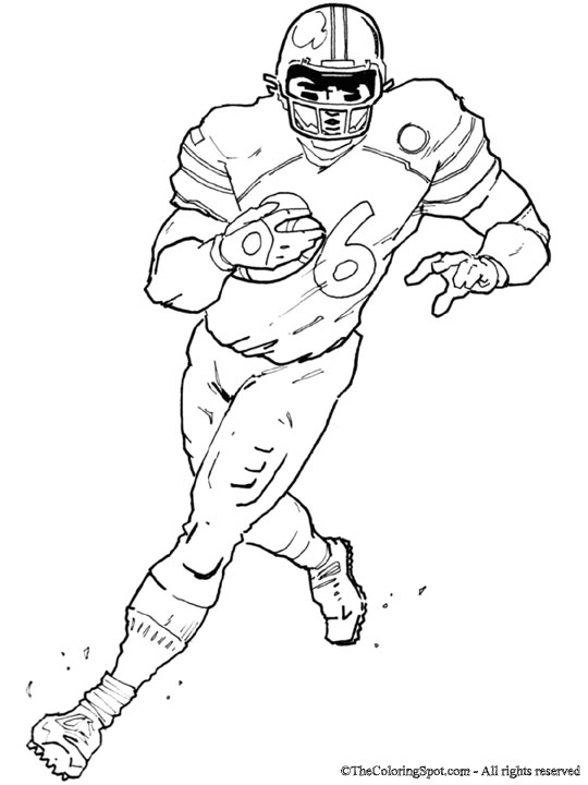 Football player coloring page audio stories for kids free coloring pages colouring printables