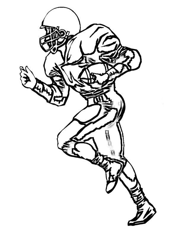 Printable football coloring pages