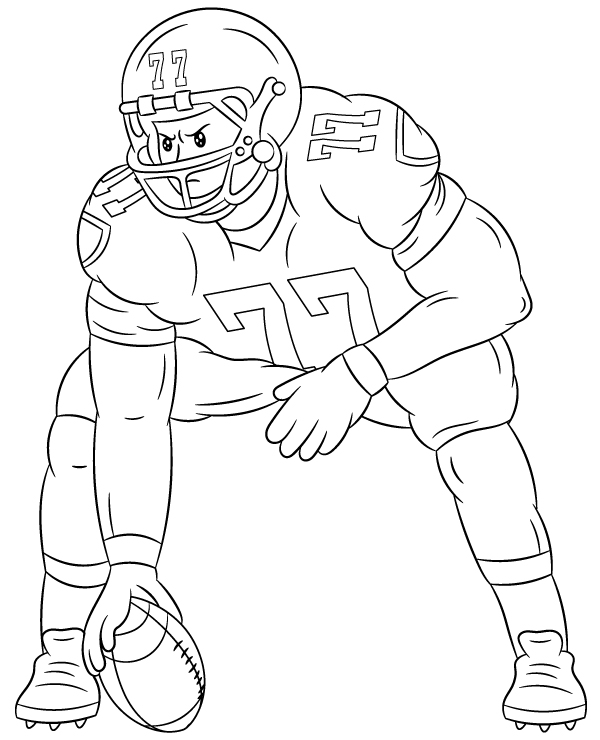 Nfl coloring page for children