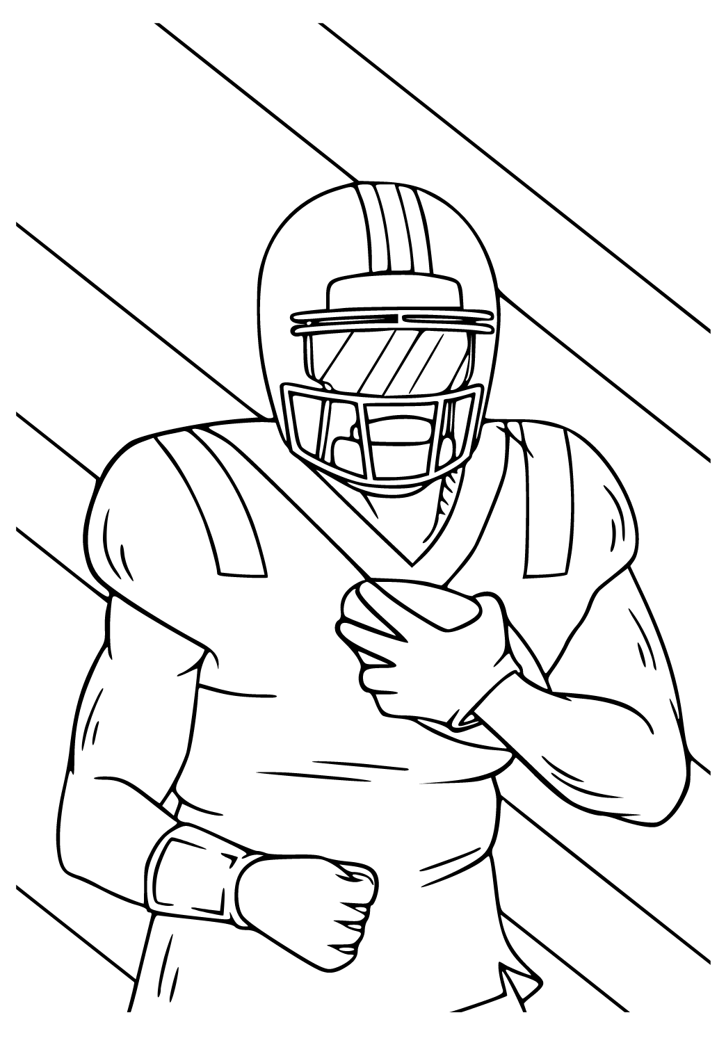 Free printable nfl player coloring page for adults and kids