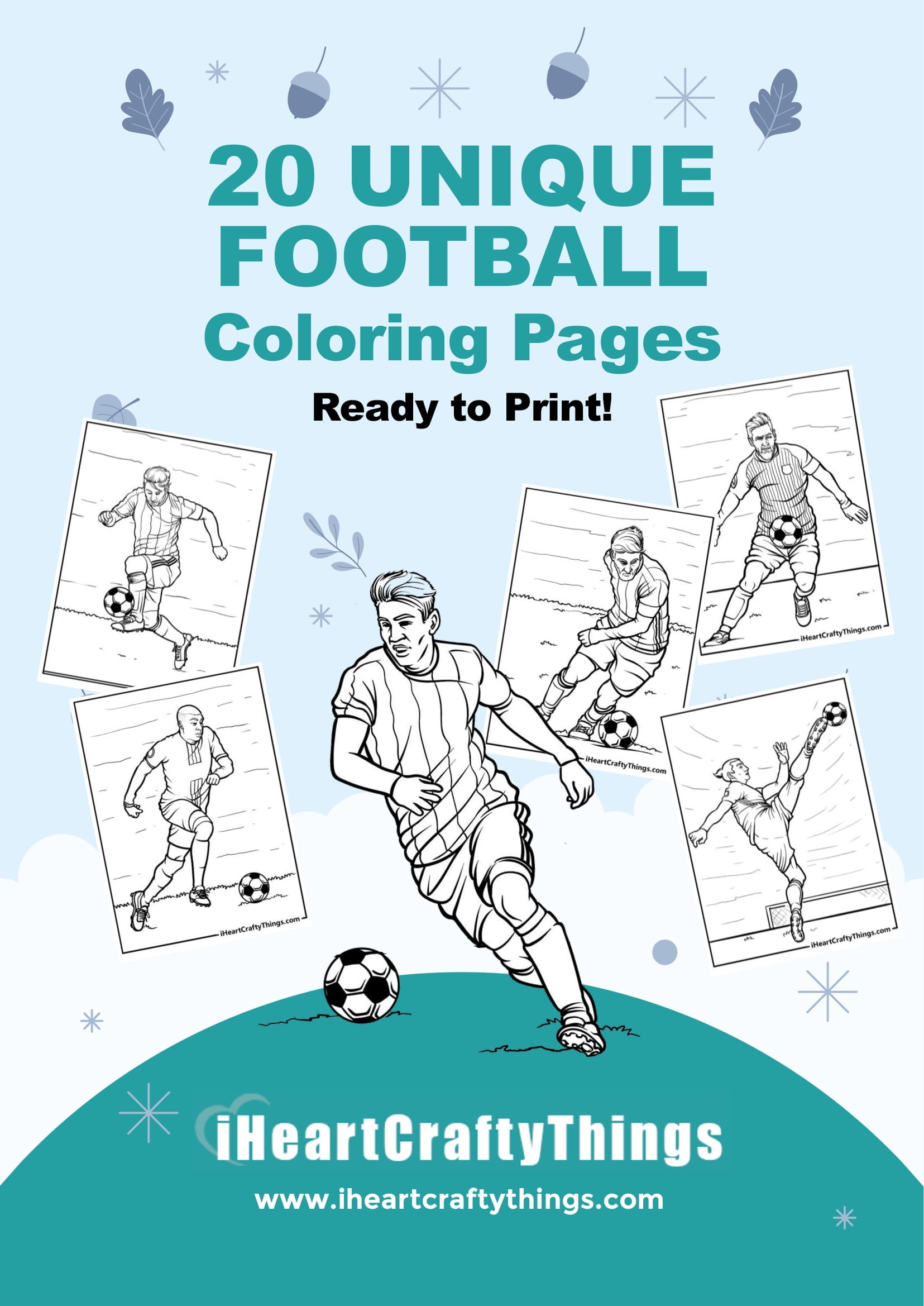 Football coloring pages â i heart crafty things