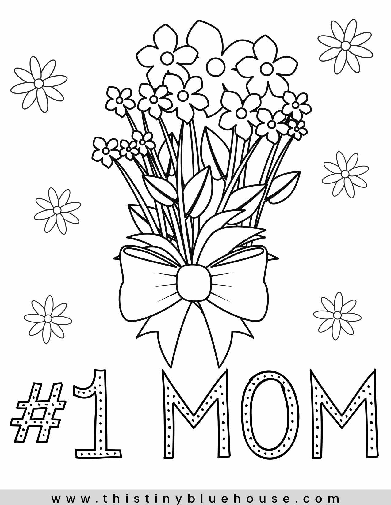 Free printable mothers day coloring pages