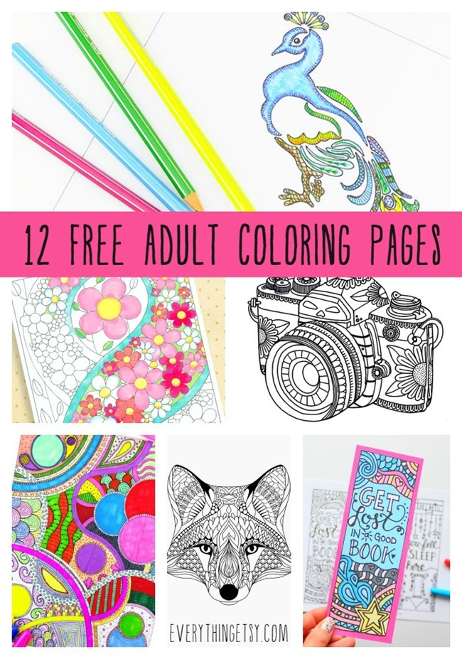 Free printable coloring pages for adults more designs