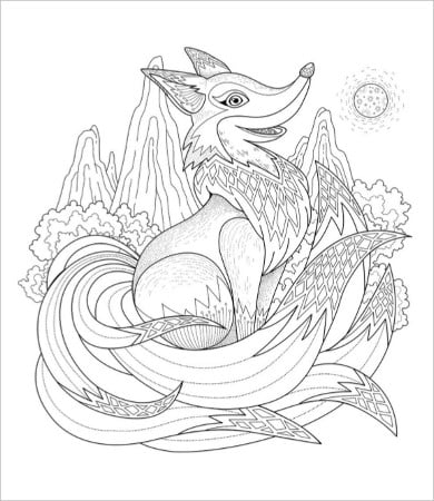 Free printable adult coloring page