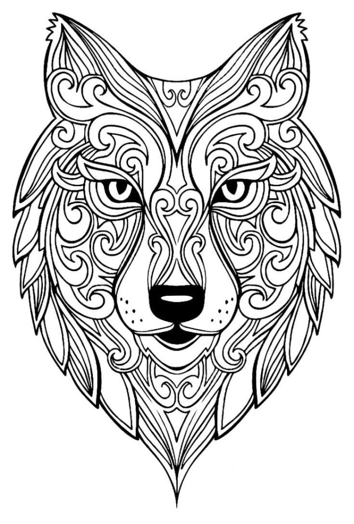 Hard animal pattern coloring pages printable coloring pages