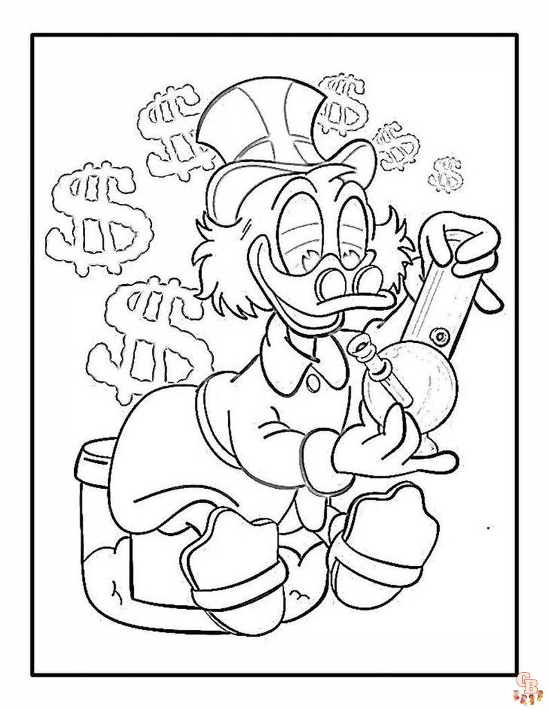 Printable disney stoner coloring pages free for kids and adults