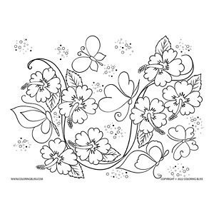 Adorable flower coloring pages â download print and color