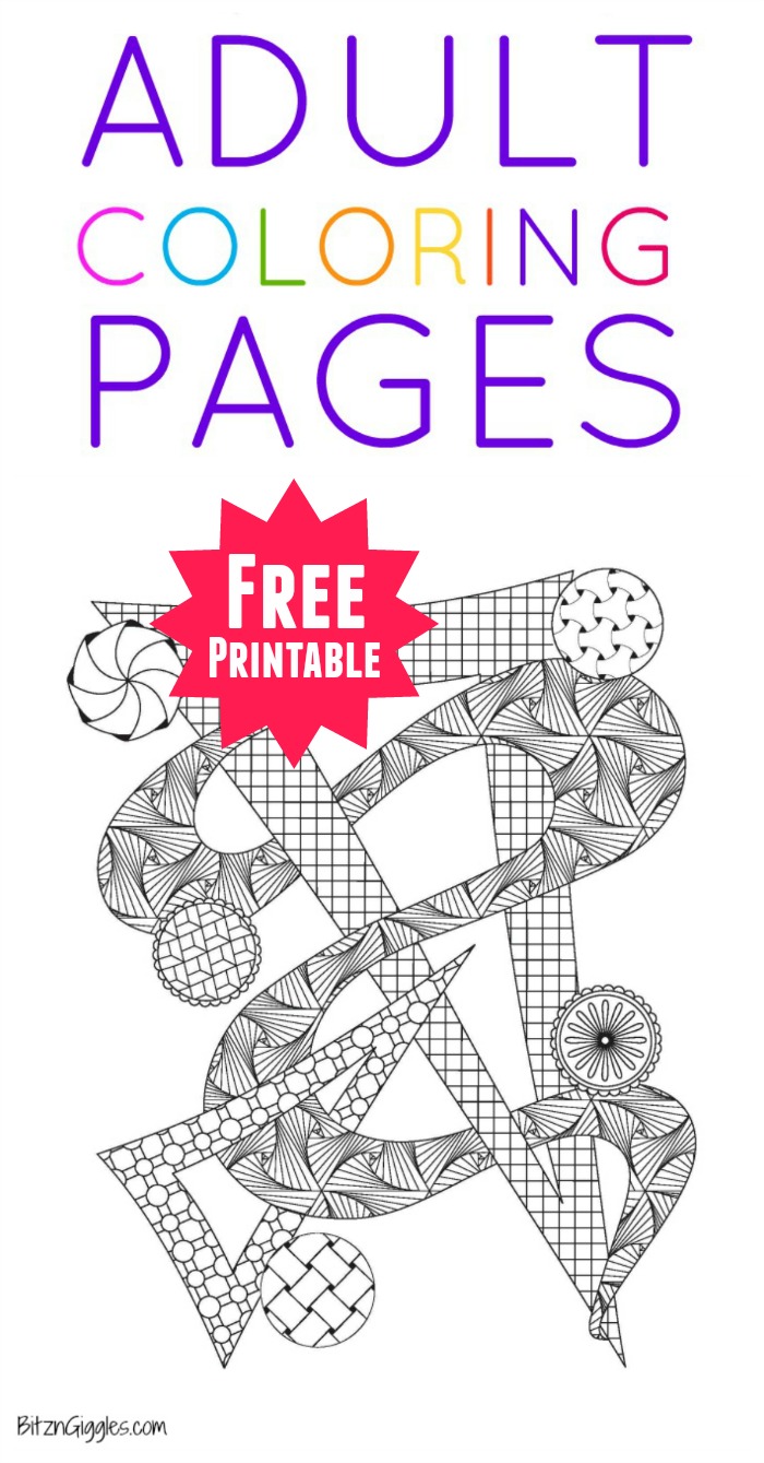 Printable adult coloring pages