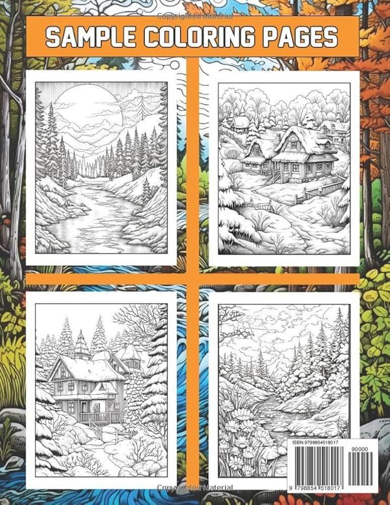 Nature coolest scenes coloring book in large print this page coloring book contains about pictures of the most beautiful scenery of nature and is perfect for adults as a