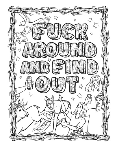 Free printable coloring pages for adults with swear words