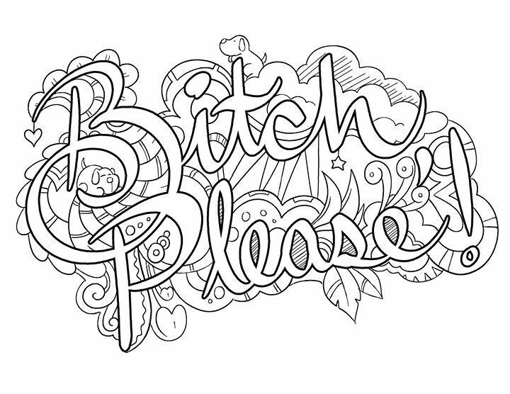 Pin on swear word coloring pages