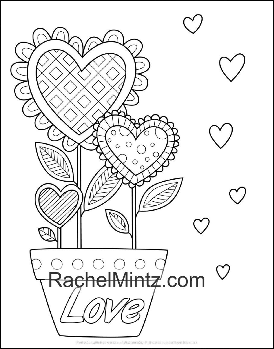 Romantic love pages coloring book for adults beautiful valentin â rachel mintz coloring books