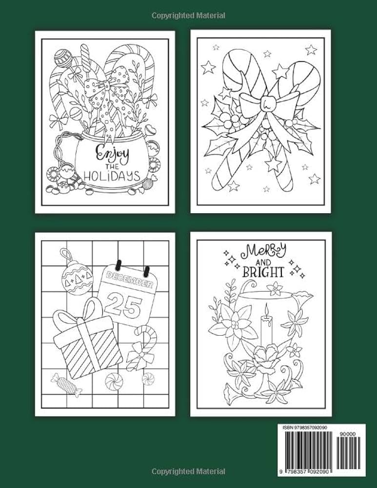 Large print christmas coloring book for adults big and easy adult coloring book for stress relief and relaxation holiday annie books