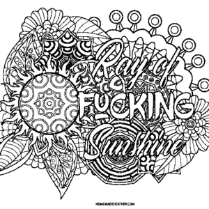 Swear word coloring pages printable for free download