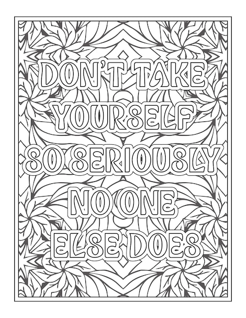 Premium vector swear word quotes coloring pages for coloring book