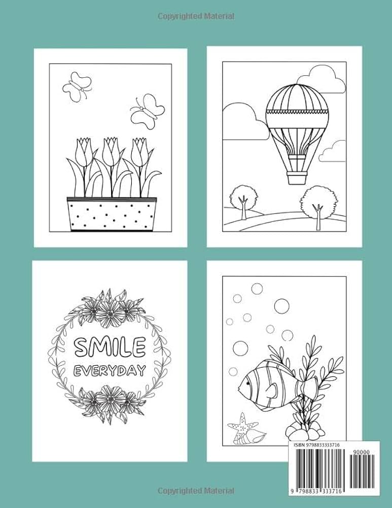 Large print coloring books for dementia patients relaxing gift idea with simple easy images perfect for beginnersseniorsalzheimers patients h kristin books
