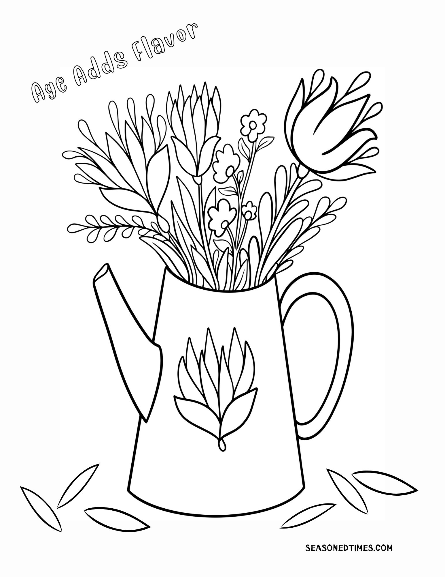 Coloring for seniors â seasoned times