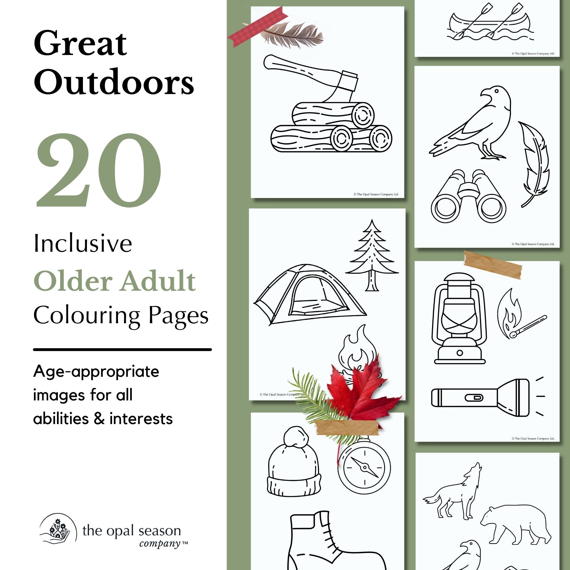 The great outdoors colouring pages â the opal season pany