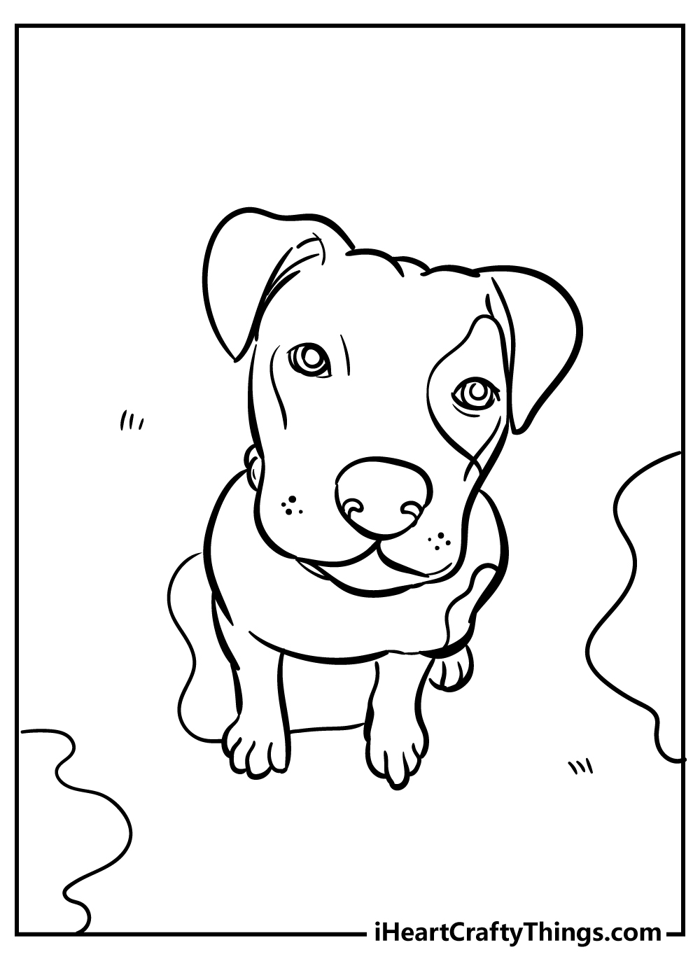 Dog coloring pages free printables