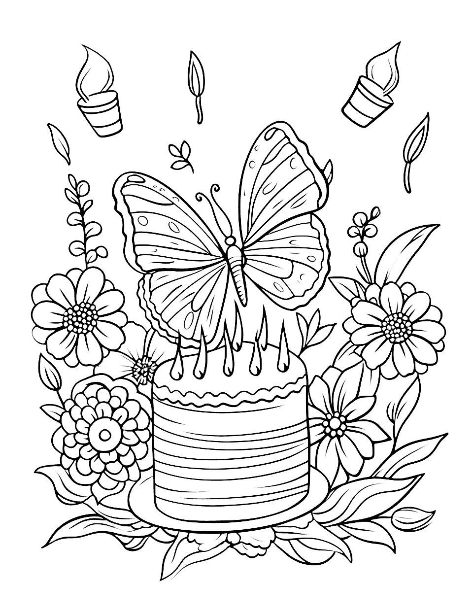 Happy birthday coloring pages free printables