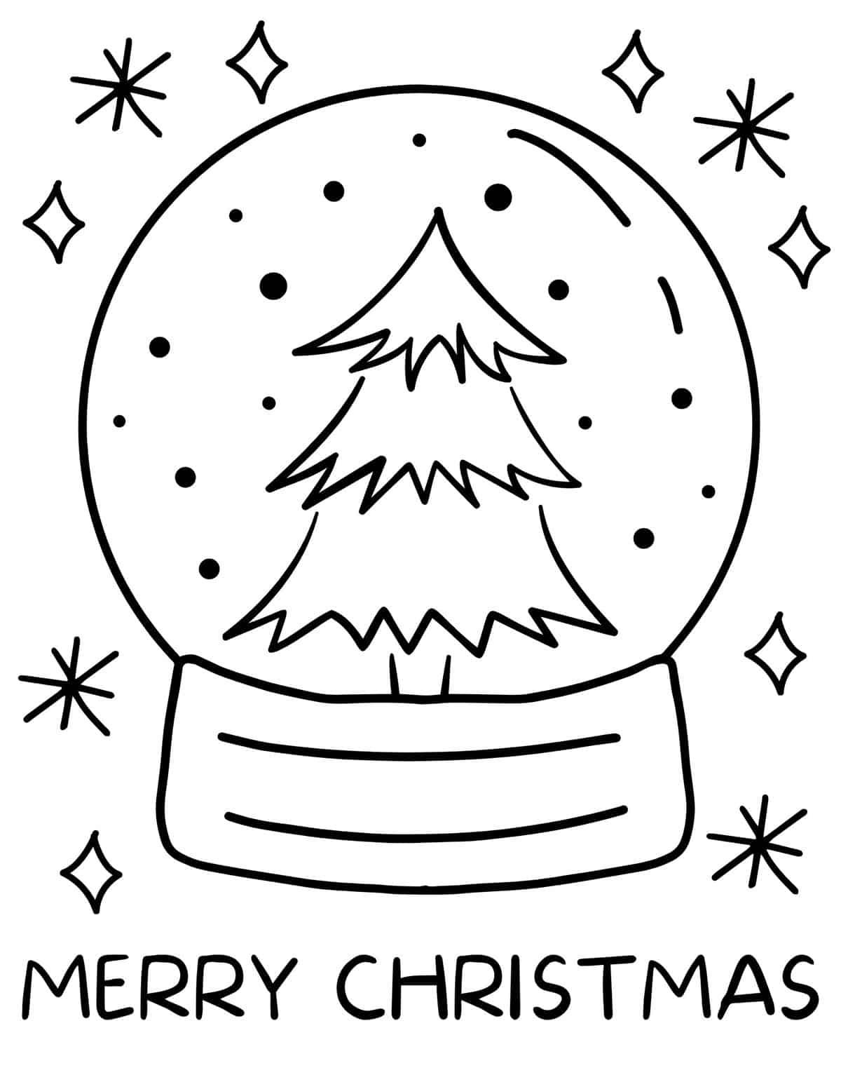 Free christmas coloring pages for kids