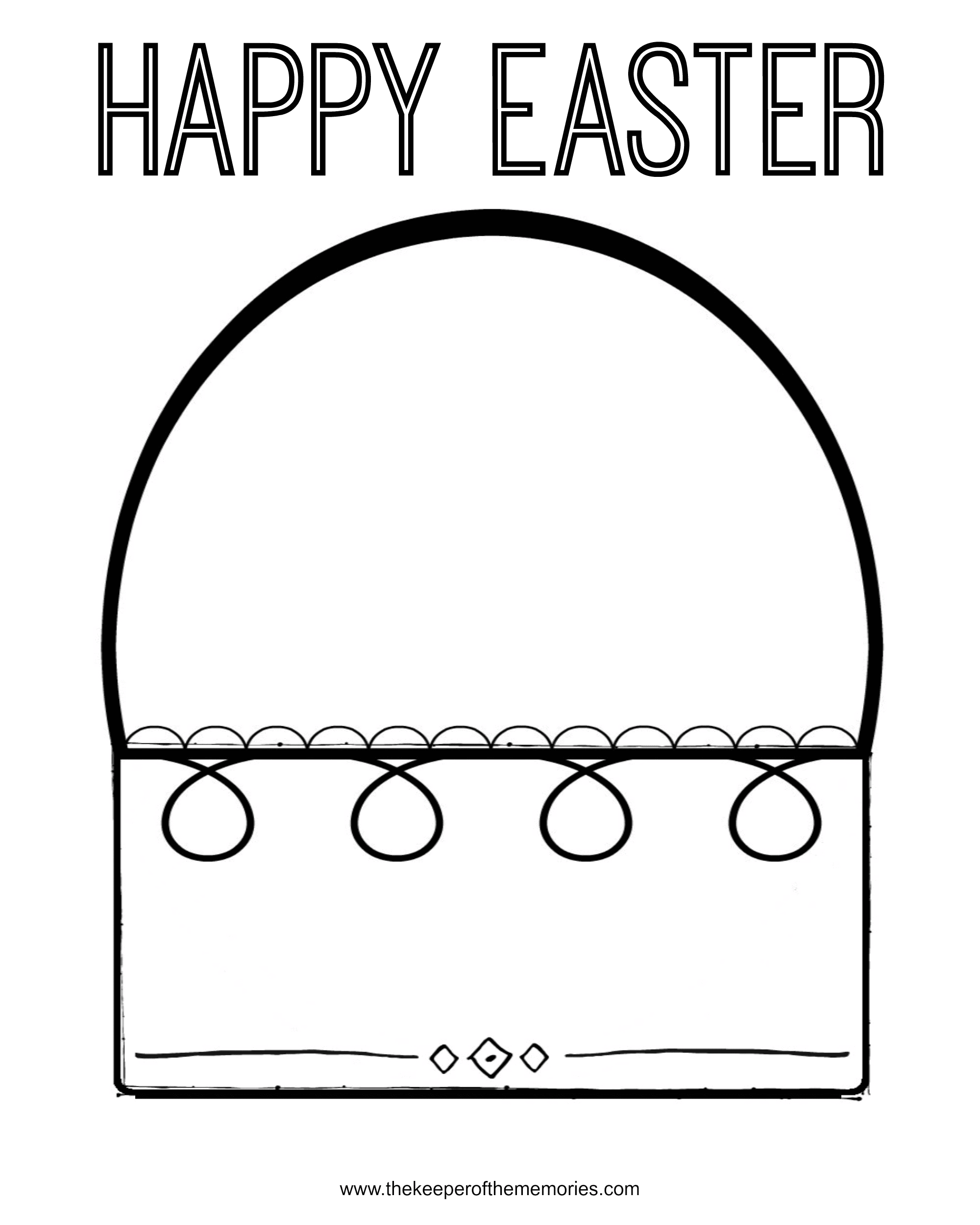 Free printable easter coloring pages for preschoolers