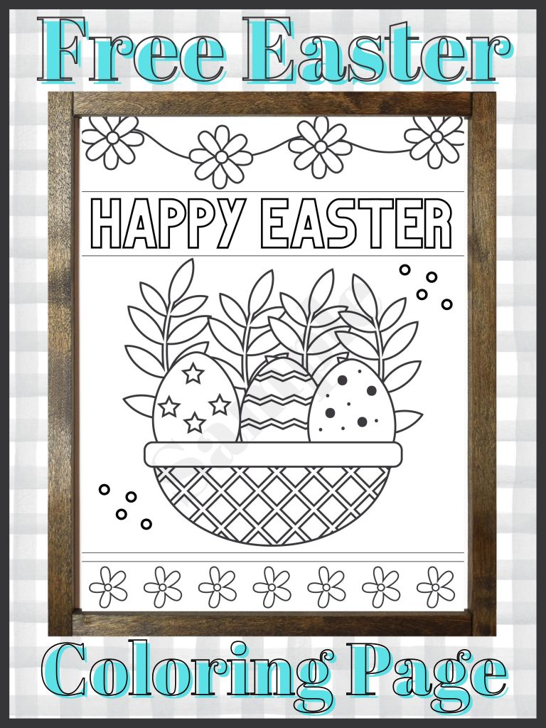 Get your free easter coloring page printable instantly