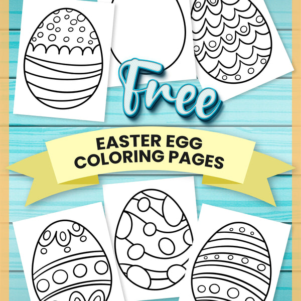 Easter egg coloring pages