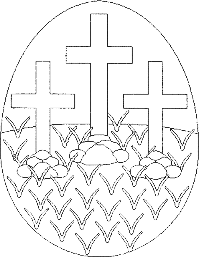 Religious easter coloring pages