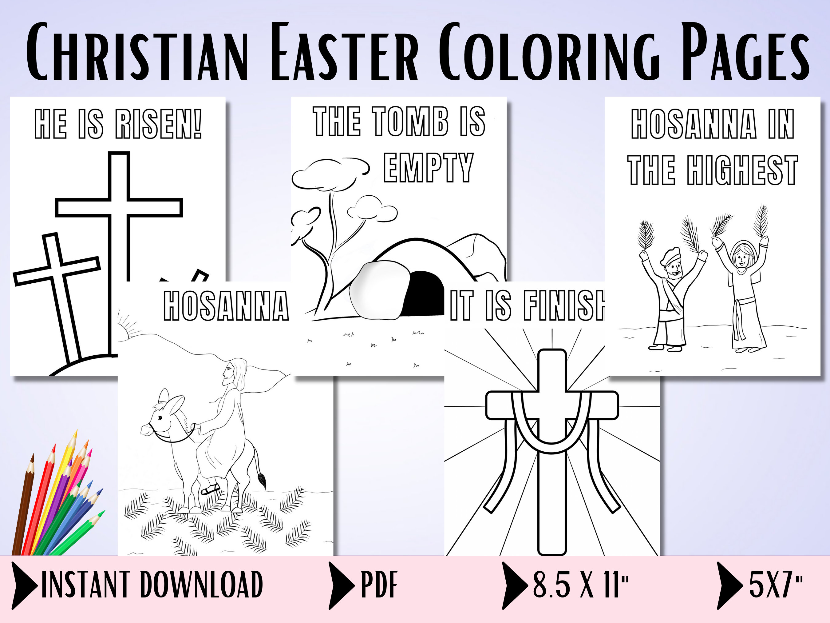 Sunday school coloring pages easter activities christian