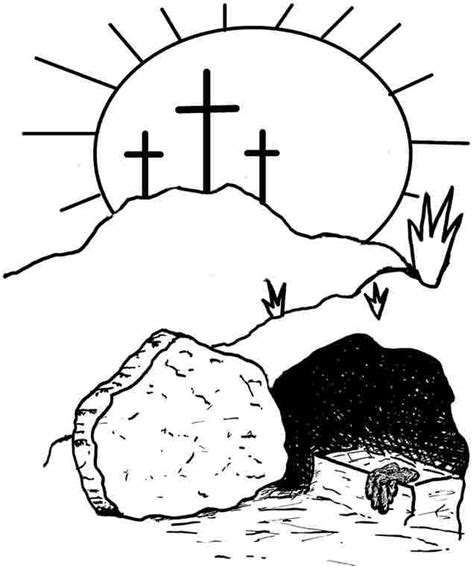 Religious easter coloring pages