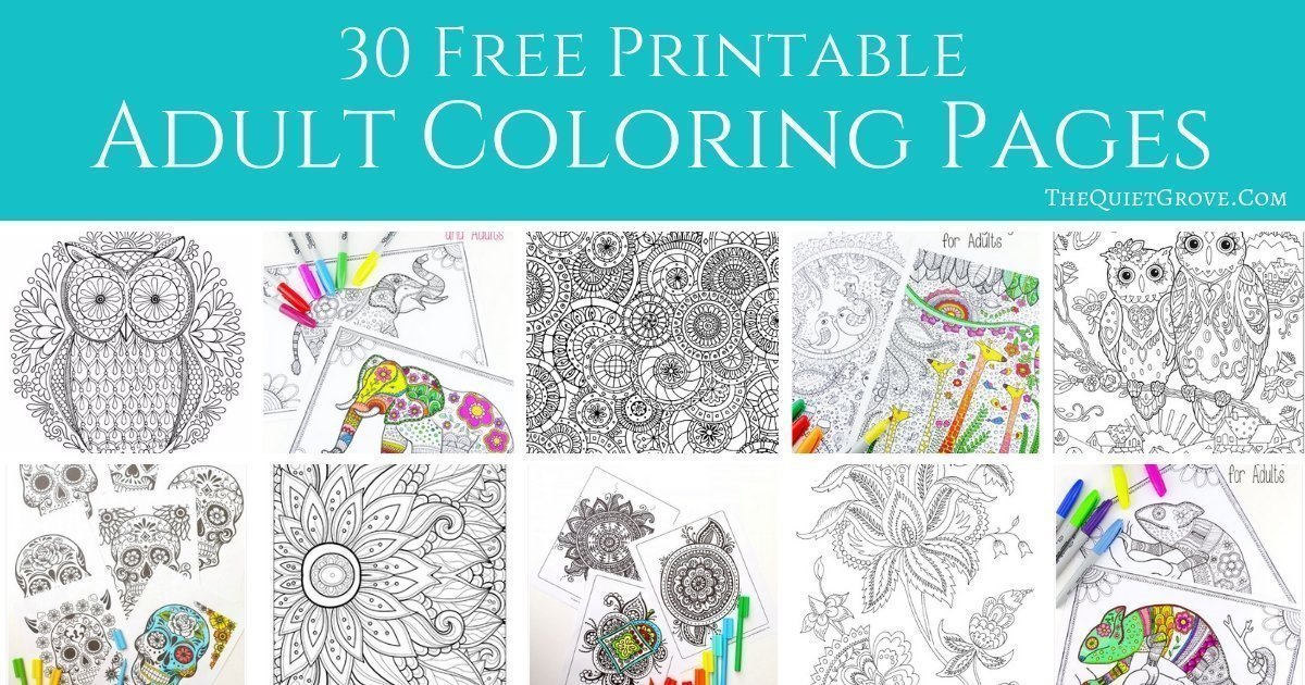 Totally awesome free adult coloring pages â the quiet grove