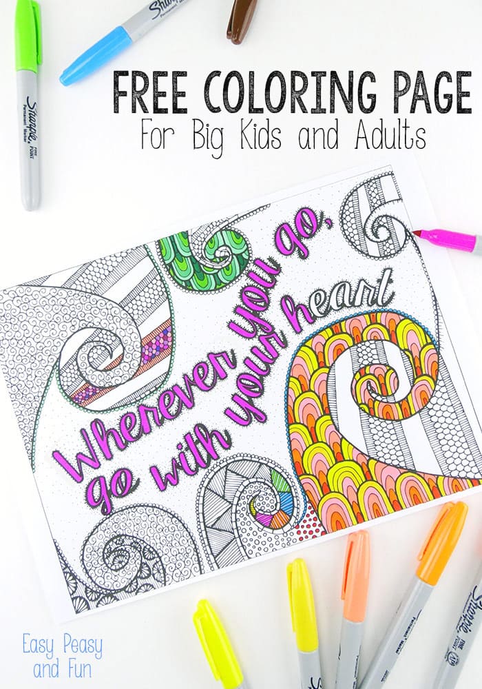 Free coloring page for adults